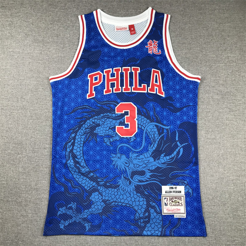 76ers Allen Iverson #3 Asian Heritage Swingman Jersey