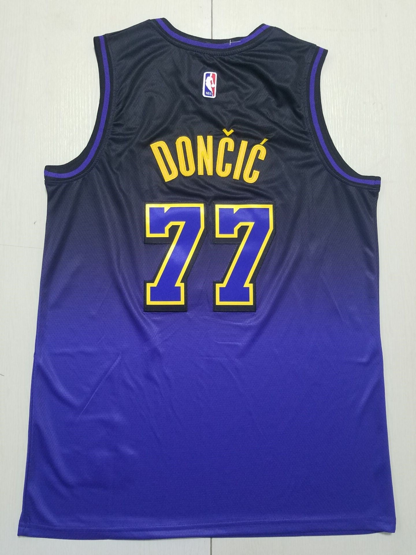 2024 Lakers City Edition Doncic #77 Purple Black