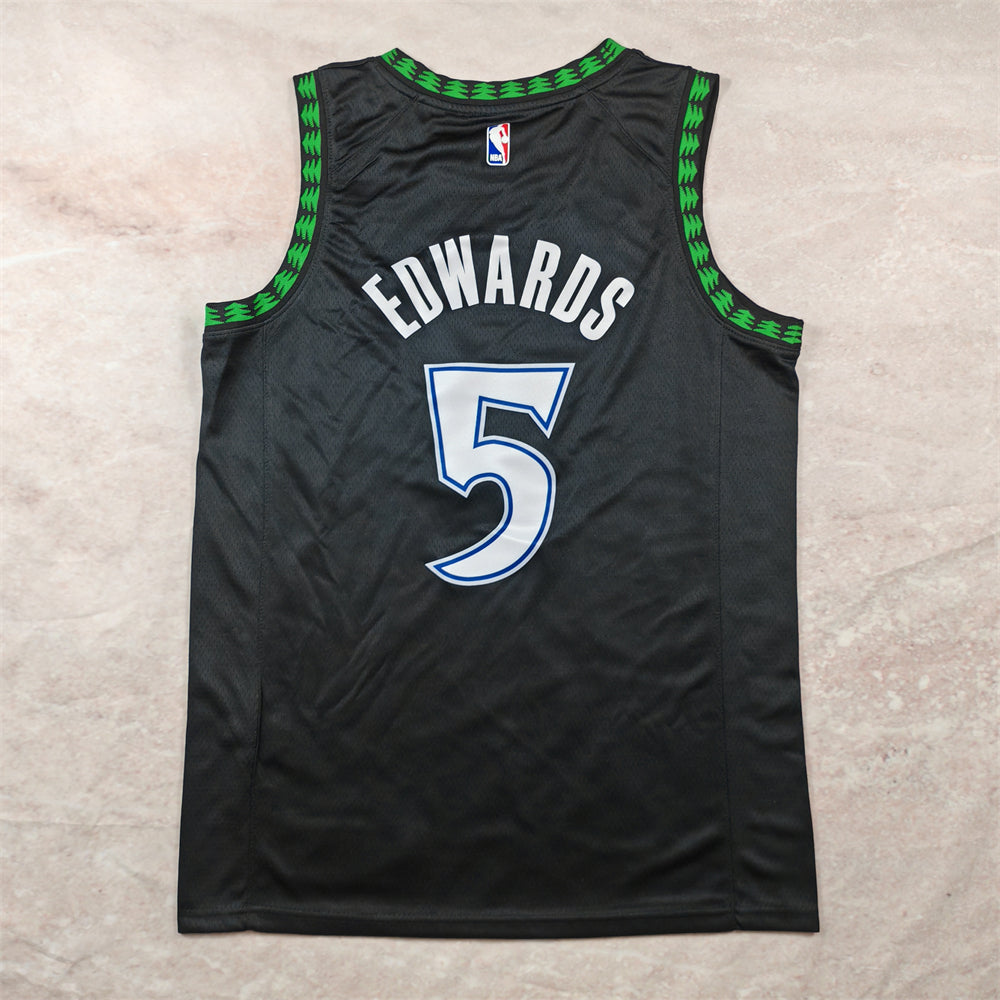 Minnesota Timberwolves 2024 City Edition Black & Green Jersey