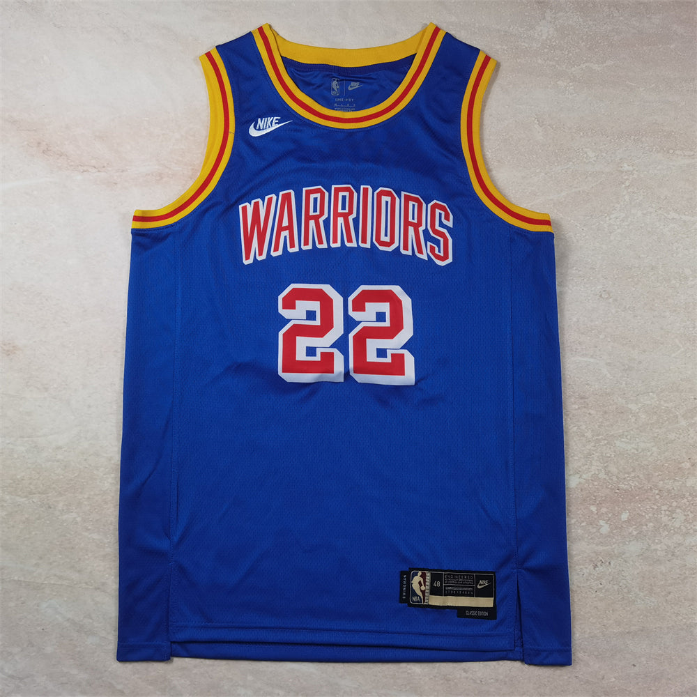 Warriors 2023-24 Classic Edition Blue and Yellow Jersey
