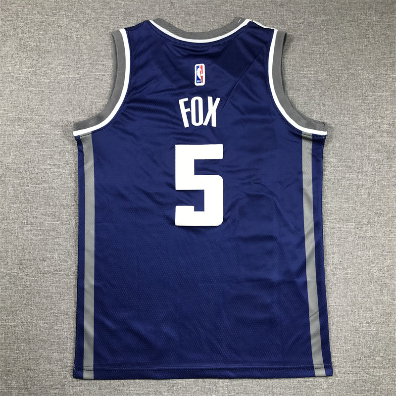 Kings 2023-24 City Edition 100 Years of Royalty Navy Red Jersey