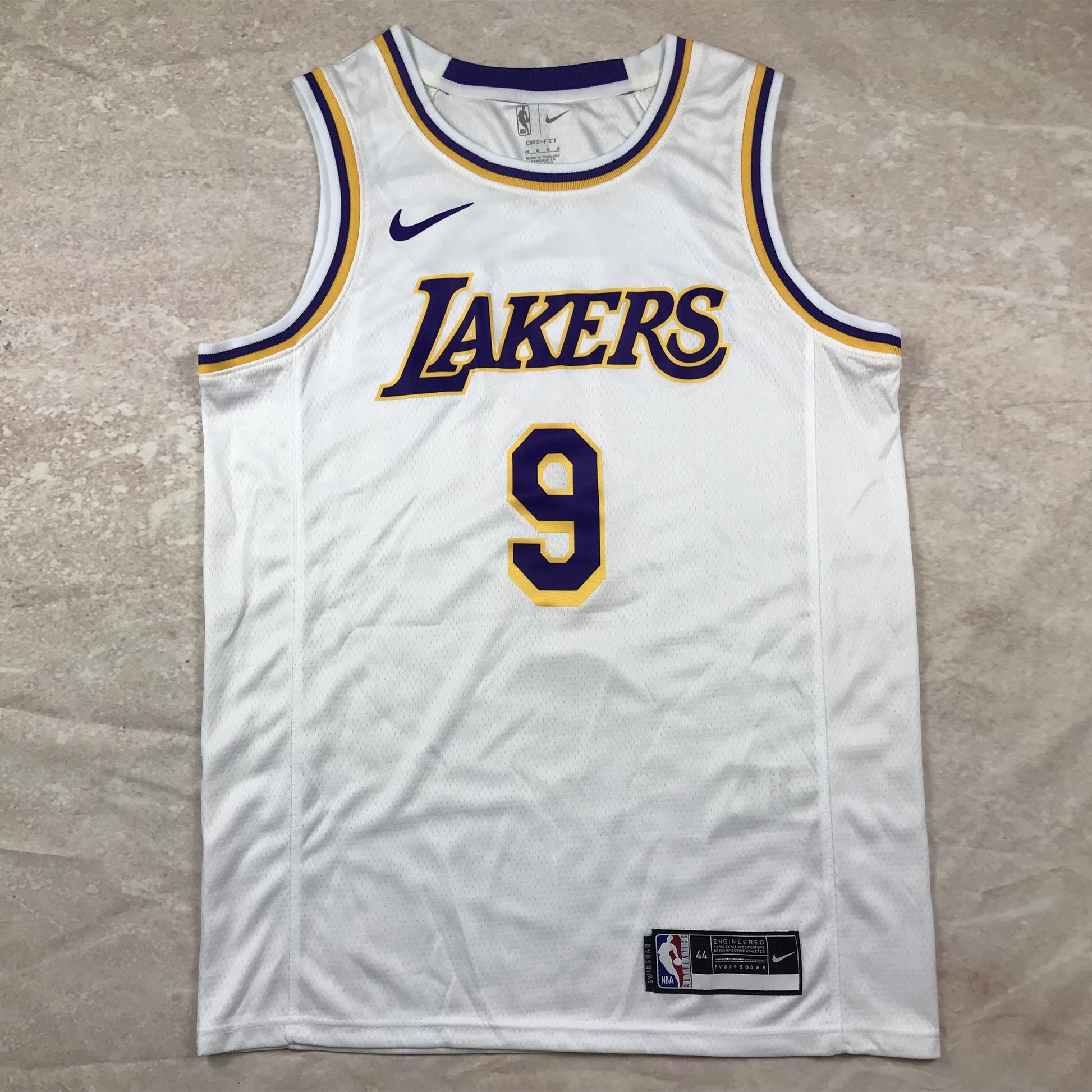 Lakers Bronny James Jr. #9 2024 Association Edition White Purple