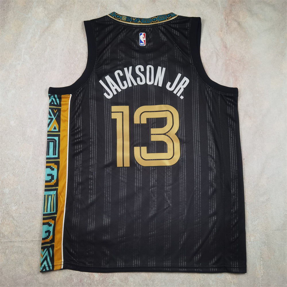 Grizzlies 2023-24 City Edition Black and Gold Jersey
