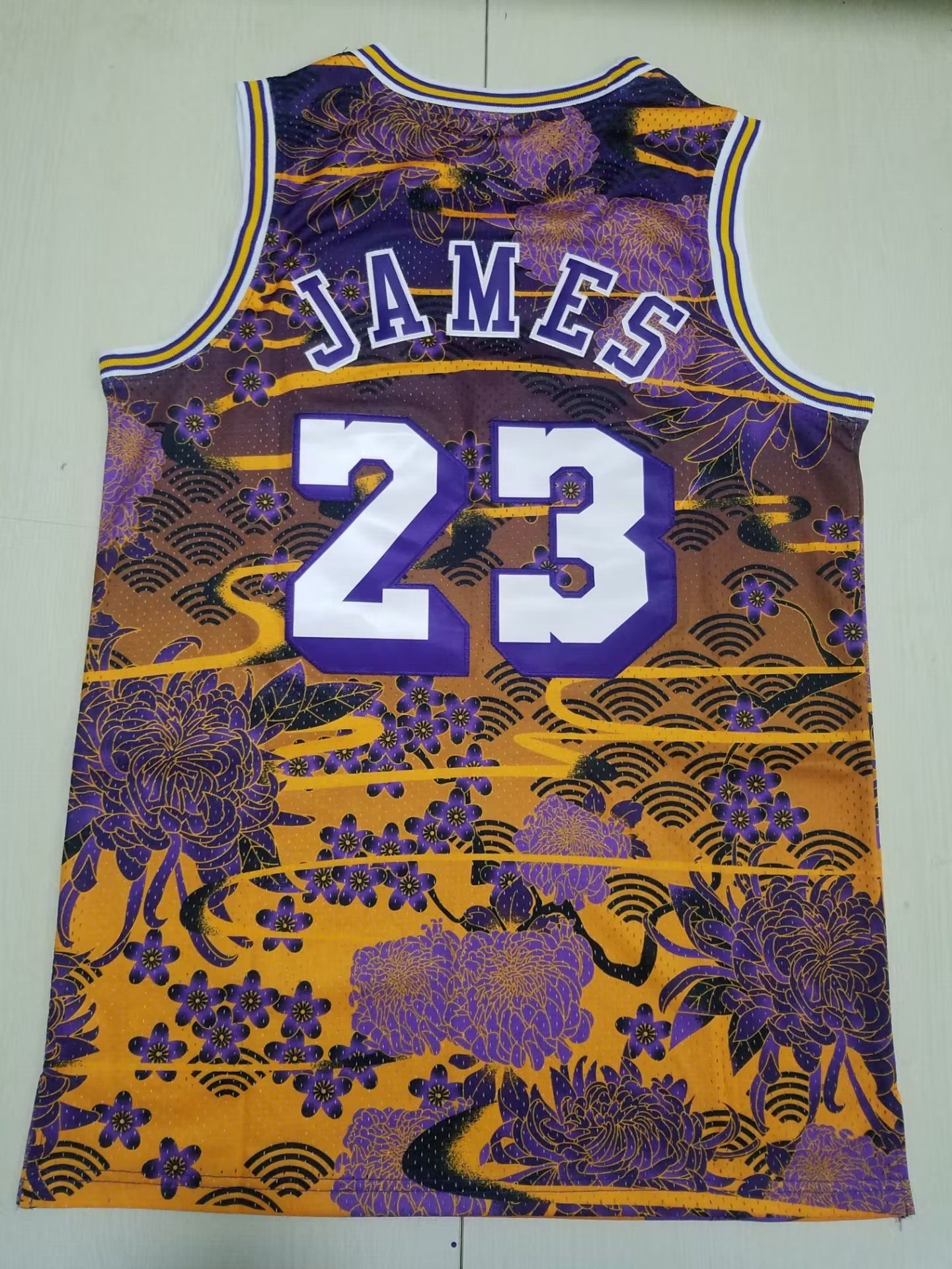 2018-19 Lakers Lunar New Year Edition LeBron James #23 (Purple/Gold)