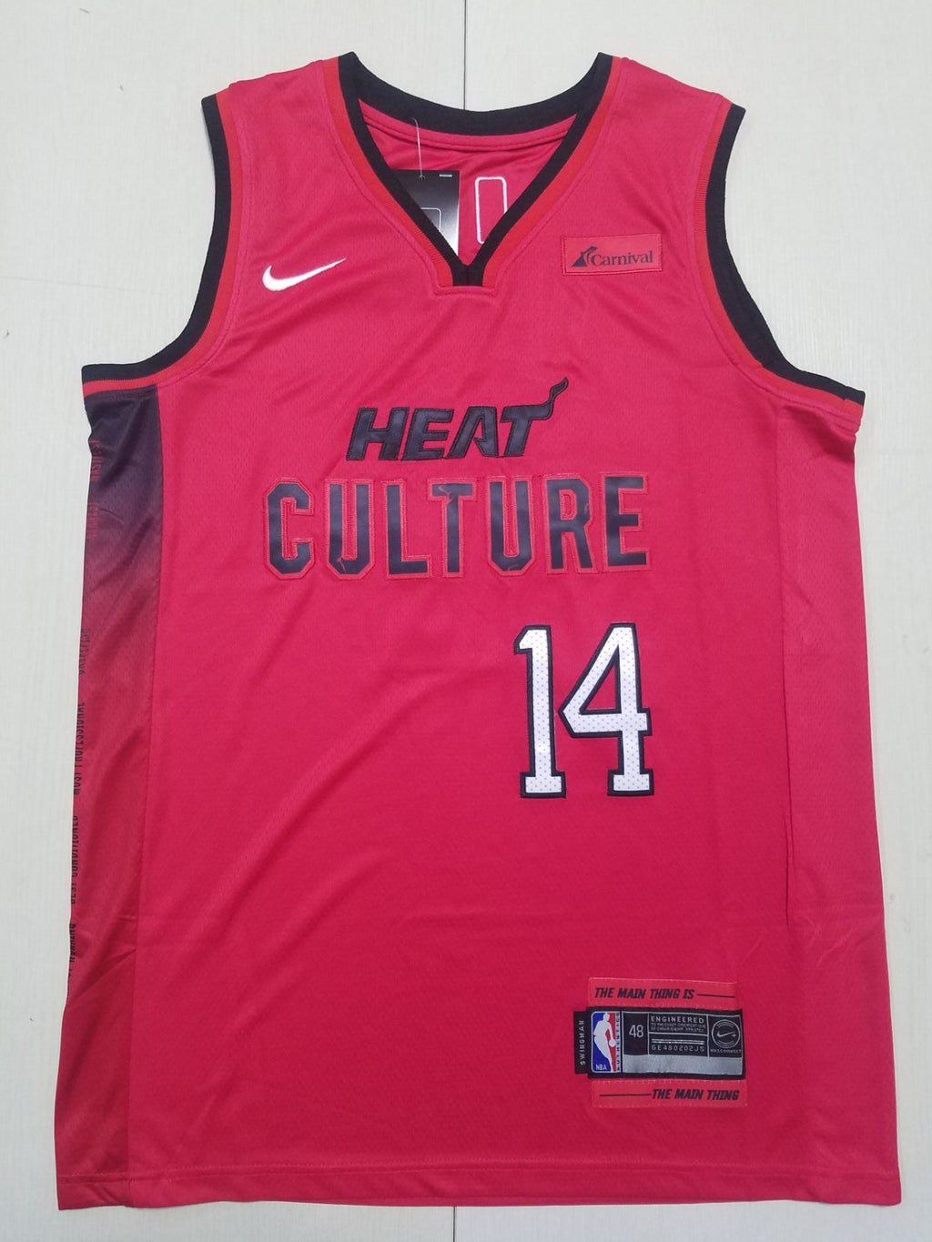 Miami Heat 2023-24 Heat Culture City Edition Red Jersey