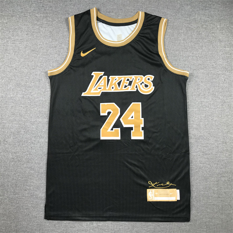 Los Angeles Lakers Kobe Bryant #24 Honour Edition Black Gold