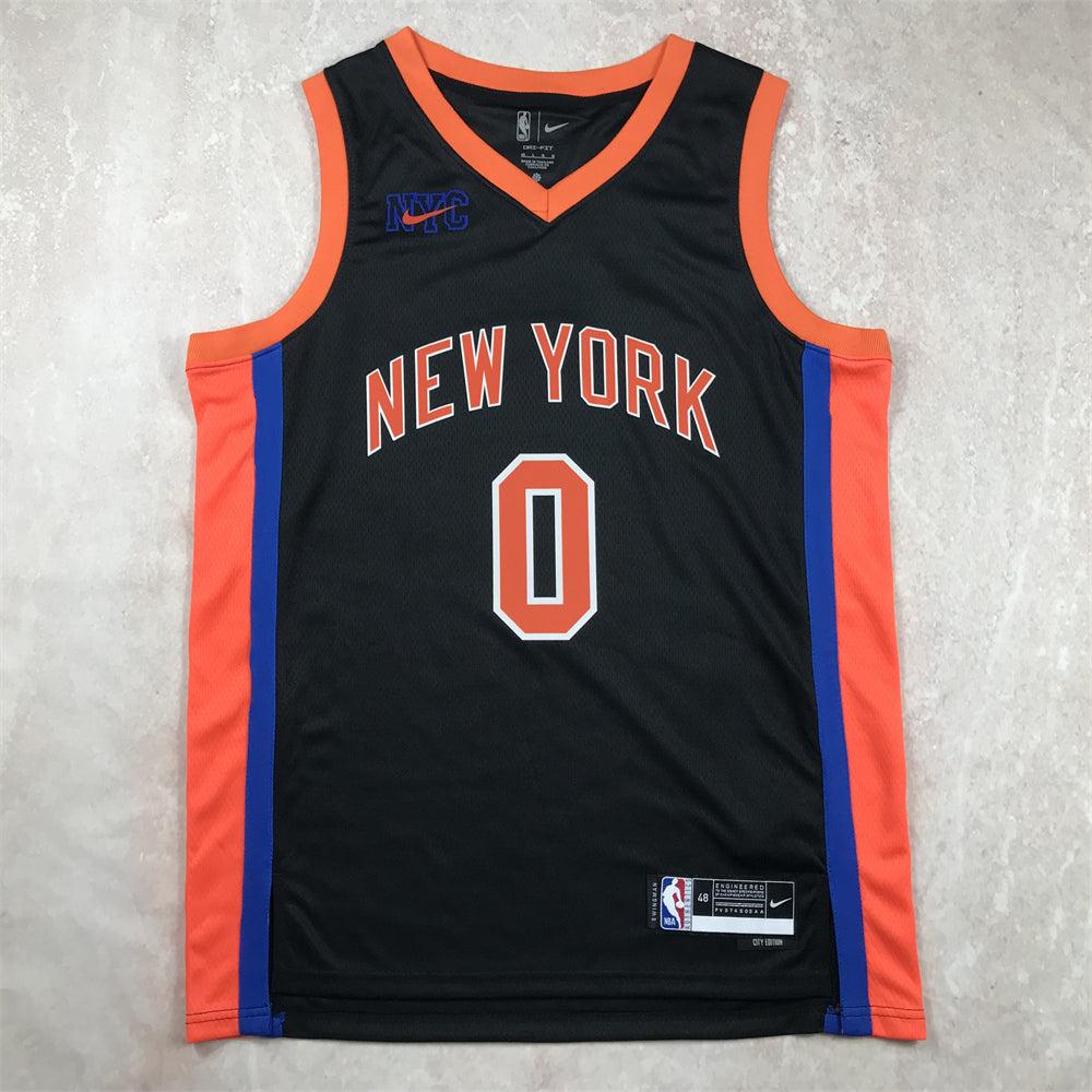 New York Knicks 2024 City Edition Black Orange